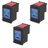 Amsahr 92(C9362WN) Remanufactured Replacement HP Ink Cartridges for Select Printers/Faxes with 3 Black Cartridges