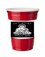 4 Pack of Vinyl Decal Stickers for Disposable Cups/Karma Let That Shit Go