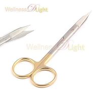 Wdl Goldman Fox Scissors 5 Inches with Tungsten Carbide Inserts Gold Plated Handle Surgi Instruments