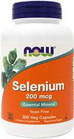 Now Selenium 200mcg 300 Veg Capsules - Non-GMO, Vegan, Kosher