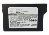 Synergy Digital Battery Compatible with Sony PSP-3004 Replacement Battery (Li-Ion, 3.7V, 1200 mAh) - Repl. Sony PSP-S110 Battery