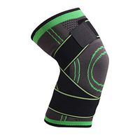 CapsA Knee Brace SKDK 3D Weaving Knee Brace Support for Arthritis ACL Running Biking Basketball Sports Joint Pain Relief Meniscus Tear Faster Injury Recovery (Green, M)