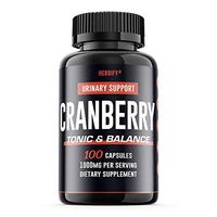 Cranberry Pills, Vitamins C, Vitamin E, Cranberry Capsules, Cranberry Supplement Concentrate 1000mg, Helps Cleanse + Protect, 100 Capsules