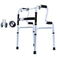 HLO Multi-Functional Walking Aids for The Elderly, Walking Aids for Rehabilitation Training, Sitting Bathroom Boards + Footpads + Pulleys are Optional (Size : A)