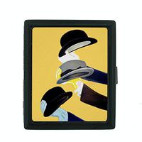 Perfection In Style Metal Cigarette Case Vintage Art Deco Design 008