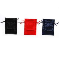 2 pack Silky Fabric Draw String Pouches (Units per case: 72)