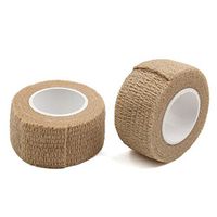 uxcell 2 Pcs Skin Color 1 inches Width Non-Woven Self Adhesive Tape Finger Elbow Wrist Ankle Protector Wrap Roll