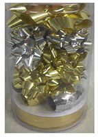 28 Piece Ribbon and Bow Wrapping Set Gold and Silver