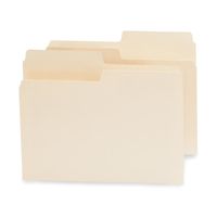 Smead SuperTab File Folder, Oversized 1/2-Cut Tab, Letter Size, Manila, 100 per Box (10106)
