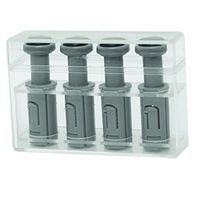 CanDo 10-3756-4 Digi-Flex Multi 4 Additional Finger Buttons with Box, XX-Heavy, Silver