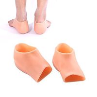Pawaca Plantar Fasciitis Silicone Heel Sock,Best Foot Pad Ease Swelling Increase Circulation Reduce Pressure on Heel,Heel Lift Height Invisibly