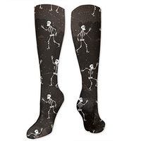 Yitlon8 Halloween Compression Socks for Women & Men - Best for Running, Athletic Sports, Crossfit, Flight Travel -Maternity Pregnancy, Shin Splints - Below Knee High