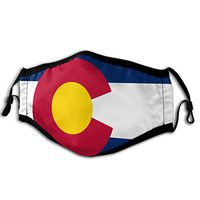 Flag Of Colorado Face Masks Washable Reusable Safety Masks Protection From Dust Pollen Pet Dander Other Airborne