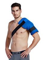 Koo-Care Flexible Gel Ice Pack & Wrap with Elastic Straps for Hot Cold Therapy (Shoulder & Arm, Back, Hip, Thigh, Knee, Shin) (Large, 11'' x 14'')