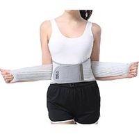 Kylin Express Breathable Elastic Back Waist Support Trimmer Wrap Lumbar Brace - Dark Gray