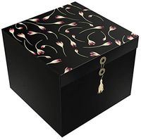 EZ Gift Box 10" Lodi Rose Buds Pops Up in Seconds No Wrapping No Glue Greeting Card Envelope and Tissue Paper Included - Large 10x10x8 - by EndlessArtUS