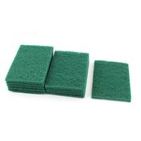 uxcell Scouring Pads Non-Scratch Scouring Sponge Scrub Pads Kitchen Bathroom Bowl Dish Pot Pan Wash Clean 10 Pcs