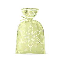 Snowflake Sparkle And Cheer Gold Foil Bags 6in. x 9in. - 8 Pack