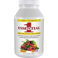 Andrew Lessman Essential-1 Multivitamin 60 Small Capsules 2000 IU Vitamin D3. 250 mcg Methyl B12. Lutein Lycopene Zeaxanthin. 24+ Nutrients. High Potency. No Additives. Ultra-Mild Only One Cap Daily