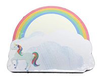 Whimsical Unicorn in The Clouds and Rainbow Cute Novelty 90 Sheet Notepad