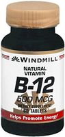 Windmill Vitamin B-12 500 mcg Tablets 60 Tablets (Pack of 10)