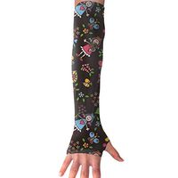 MZ-HY Unisex Classic Sports Arm Sleeves Childhood Spring Pattern UV Protection Performance Arm Sleeve (1 Pair)