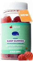Yuve Sleep Gummies for Adults & Kids - Chewable Melatonin 2 mg - Vegan Sleep Aid with Pure Passiflora Extract & B6 Vitamin Supplement - Restful Sleep & Relaxation - Yummy Passion Fruit Flavor - 60ct