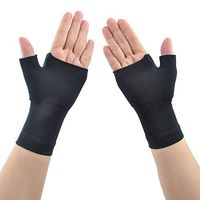 Compression Arthritis Gloves (1 Pair) for Carpal Tunnel, Computer Typing,Athletes/Sports Cycling,Play Tennis Basketball Wrist Pain and Fatigue, and Arthritis (Black, S)