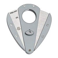 Xikar Xi1 Cigar Cutter, 440C Stainless Steel Blades with Rockwell HRC 57 Rating, 54 Ring Gauge, Double Guillotine Action, Titanium