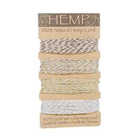 West Coast Paracord Decorative Gift Tags – Supplies for Homemade Labels – Ideal for The Holiday Season (Hemp Set - Metallic Stripe)