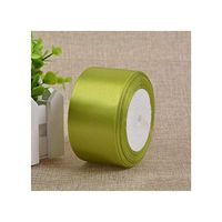5Meters/Lots 2.5Cm 4Cm 5Cm Silk Satin Ribbons Christmas Halloween Gift Wrapping Wedding Decoration Ribbons DIY Rose Bow Material,Olive Green,5Cm