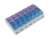 Ezy-Dose 7-Day AM/PM Travel Pill Container, 2-Pack