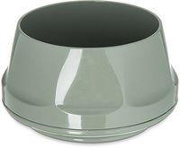 Dinex DX430084 Heritage Collection Insulated Stackable Bowl, 9 oz, 2.5" Height, 4.5" Width, 4.5" Length, Urethane Foam, Sage (Pack of 48)