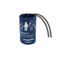 Reusable NIBP Cuff, Double Tube Adult with Bladder for Blood Pressure, 25-35 cm Arm Circumference TPU Material Compatible