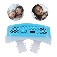 Anti Snoring Filter Devices, USB Rechargeable 2 in 1 PM2.5 Breathing Air Purifier Continuos Positive Airway Pressur Vents Nasal Dilator for Reduce Snore(Blue)