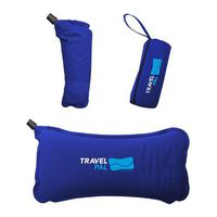 Travel Pal Therapeutic Self Inflating Lumbar Support Pillow Blue Comfortable Orthopedic Portable Inflatable Tailbone Spine Coccyx and Sciatica Pain Relief for Work Driving, Uber, Camping, Flights
