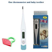 LCD Digital Thermometer, Household Waterproof Oral Cavity, Rectum, Armpit Thermometer for Baby, Child and Adult, High Precision Thermometer for Fever, Accurate and Fast Readings - Baby Set