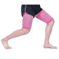 Doc Miller Premium Hamstring Compression Sleeve - 1 Pair Injury Recovery & Support Men Women – Thigh Compression Sleeves for Sore Quads Upper Leg Cramps Best for Pain Relief Sports (Pink, X-Large)