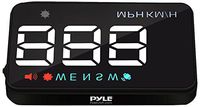Pyle Universal 3.5'' Car HUD - Head-Up Display Multi-Color Windshield Screen Projector Vehicle Speed & GPS Navigation Compass, Plug & Play - (PHUD12)