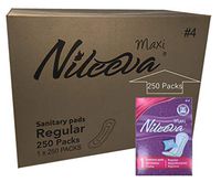 Nileeva Maxi Sanitary Pads # 4 Box Single Pack in a Case of 250 Boxes/Case - Bulk Buy – Wholesale Value Deal