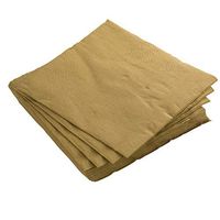 Exquisite 50 Pack of Luncheon Paper Napkins The 2 Ply Party Napkins are Highly Absorbent of Vibrant Colors - Gold Napkins