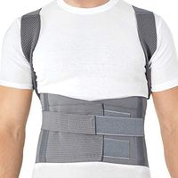 TOROS-GROUP Posture Corrector Shoulder Support Back Brace, Fully Adjustable for Men and Women XX-Large Grey