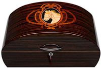 XUEJIN YSYYSH Cigar Box Cigar Humidor for Approx, Brown, with Hygrometer and Humidifier Wooden Cigar Box, Cigar Accessories Handmade Wood for 150 Cigars Box Cigar Storage