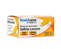 ReadyLance, Pressure Activated Safety Lancets, 100 Lancets, 28Gx1.8MM, Orange