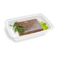 Asporto Microwavable To-Go Container - BPA Free PP Rectangular Take Out Food Container with Clear Plastic Lid - Catering & Takeout - 28 oz - White - Plastic - Disposable - 100ct Box - Restaurantware