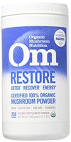 Om Organic Mushroom Nutrition Supplement, Restore: Detox, Recovery, Energy, 250 servings, 1.1lbs, 500 Gram