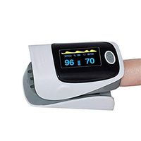 Fingertip Pulse Oximeter Portable Blood Oxygen OLED Pulse Sensor Meter with Alarm SPO2 for Adults and Children