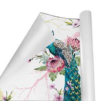 Gift Wrapping Paper Roll Peacock Tree for Birthday,Holiday,Wedding,Baby Shower Gift Wrap - 3Rolls - 58inch x 23inch Per Roll