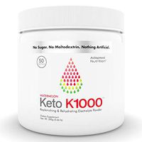 Keto K1000 Electrolyte Powder | Boost Energy & Beat Leg Cramps | No Maltodextrin or Sugar | Watermelon, Lighter Stevia Taste | 50 Servings