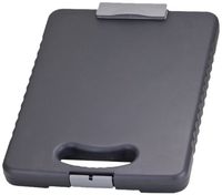 Officemate OIC Letter/A4 Size Deluxe Tablet Clipboard Case, Charcoal (83315)